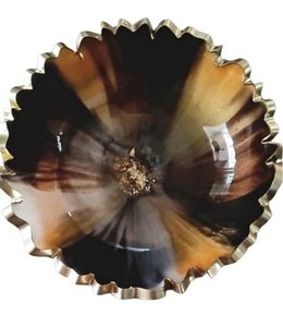 Bol en résine époxy décoratif fait main, personnalisé, coloré, finition brillante, classique, écologique, pour la décoration intérieure et le service de fruits lors de fêtes - Product Image 6