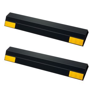 Costway 2 Pcs Wheel Stopper Car Parking Aid W/Non-slip Surface & Reflective Strip - Australia