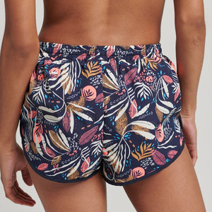 Shorts de Punto con Estampado Floral para Mujer, Cintura Media, Cordón Ajustable, Corte Holgado, Estilo Casual, Transpirables, con Bolsillos - Product Image 2