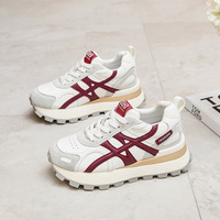 Chaussures de sport décontractées HLT 2026 pour hommes, toutes saisons, à semelle épaisse et légère, à bout rayé, avec doublure en maille tendance