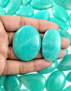 Cabujón de Amazonita Natural de Alta Calidad, Piedra Preciosa Azul Verde Pulida, Piedra Suelta para Joyería - Product Image 4