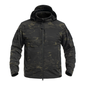 Vêtements de chasse tactiques pour hommes, en polaire chaud, veste à capuche pour la randonnée et la pêche, coupe-vent, vestes tactiques d'hiver personnalisées pour l'extérieur - Product Image 1