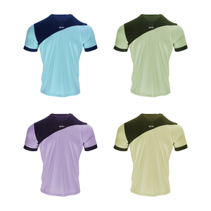Camiseta Deportiva de Secado Rápido para Hombre, con Mangas y Cuello en Contraste, Transpirable, para Pádel, Tenis, Gimnasio, Entrenamiento y Actividades al Aire Libre - Product Image 5