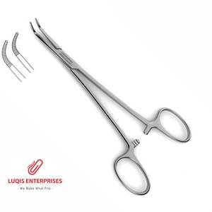 Forceps chirurgical incurvé pour bébé, instrument chirurgical très délicat, pince hémostatique en acier inoxydable, outil de précision à pointe fine - Product Image 4