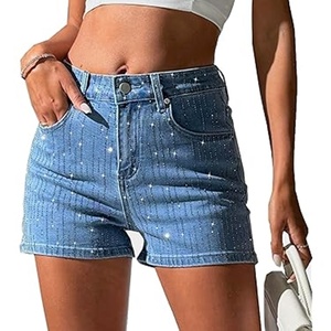 Shorts en coton pour femmes de haute qualité, dernier design, impression de logo personnalisée, fermeture élastique à la taille, style décontracté, respirant, shorts tendance - Product Image 2