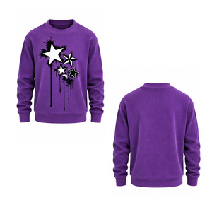 Sudadera de punto gofrado para hombre, cuello redondo, manga larga, estilo casual, térmica, texturizada, ropa de invierno, estilo urbano, personalizada, OEM, top - Product Image 5