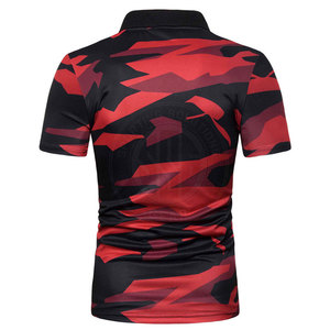 เสื้อโปโลซับลิเมชั่น เสื้อโปโลทีมแบบกำหนดเอง เสื้อโปโลผู้ชาย พิมพ์โลโก้ ชุดกีฬา ผ้าระบายอากาศ - Product Image 3