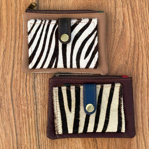 Nouveau véritable cuir recyclé fait à la main porte-monnaie porte-cartes de crédit étuis Western élégant Multi petit porte-monnaie pour les femmes - Product Image 2