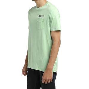 Camiseta Personalizada para Hombre, Verde Menta, de Algodón Grueso, con Estampado Digital, Corte Holgado - Product Image 2