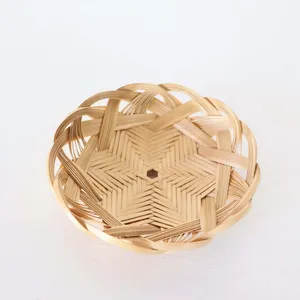 Natural Bamboo <b>Basket</b> Crafted For Versatile Use In Kitchens Living Spaces And Retail <b>Display</b> Settings - Product Image 1
