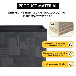 Mobiletti da Bagno con Armadietti Portaoggetti da 24 Pollici, Pannello Porta in Acciaio Forgiato Solo per Mobili da Bagno - Product Image 2