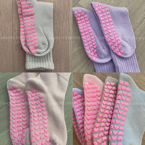 Calcetines de Pilates Scrunch de Vietnam, cálidos, holgados, antideslizantes, multicolor, para mujer, para Pilates, Yoga, Reformer, de fábrica con logotipo personalizado - Product Image 3