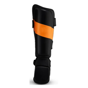 Wholesale High Quality Muay Thai Shin Guard Genuine <b>Leather</b> and PU <b>Synthetic</b> <b>Leather</b> Leg Protection Shin Pads - Product Image 2