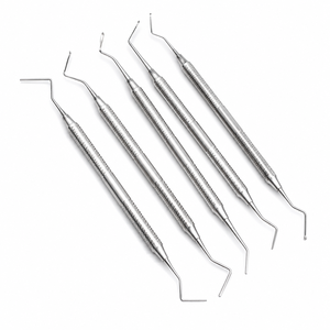 Juego de Curetas Dentales Gracey, Curetas Periodontales Manuales de Acero Inoxidable con Empuñadura Ergonómica, Certificación CE - Product Image 5