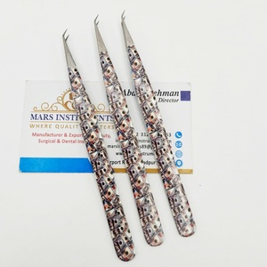 แหนบปลายไฟเบอร์ 45 องศา สำหรับต่อขนตา คุณภาพสูง ดีไซน์ใหม่ - Product Image 1