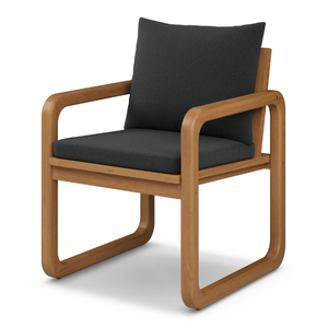 Home Furniture Armchair with Solid Teak Wood Frame and Thick Waterproof <b>Cushion</b> for Garden Set Furniture - Product Image 2