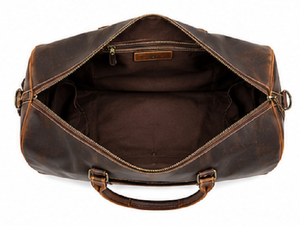 Sac de voyage de luxe en cuir véritable de qualité supérieure, sac de sport vintage, sac de week-end, sac de gym, fermeture éclair, sport, décontracté, grande capacité - Product Image 6