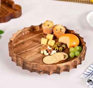 Bandeja de Servicio de Resina y Madera Ecológica de Alta Calidad, Duradera, Segura, Estilo Moderno, para Bodas, Fiestas, Desayunos - Product Image 6