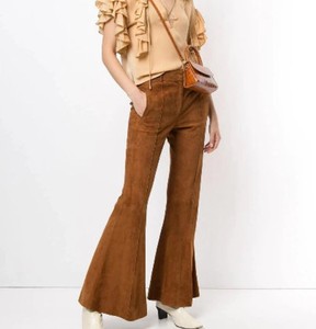 Pantalon en daim pour femme, cuir de luxe, coupe décontractée, taille haute, style streetwear, fournisseur en gros, usine, personnalisation OEM - Product Image 4