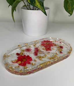 Bandeja decorativa de resina de alta calidad con bandeja de resina real - Product Image 3