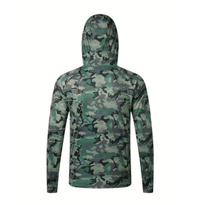Hoodie unisexe à manches longues, solide, UPF 50, anti-UV, imperméable, séchage rapide, vêtements de pêche, pull en polyester - Product Image 2