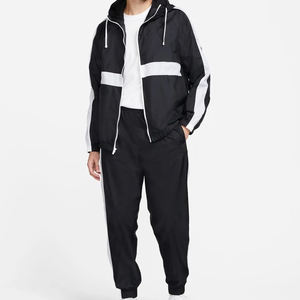 New Casual Style Windbreaker Tracksuit Hot Selling Spring Windproof <b>Nylon</b> <b>Fabric</b> Zipper Closure Breathable Track Suit for Men - Product Image 3