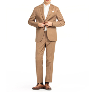 Fashion New Style 100% Polyester Mandarin Collar Single Breasted White Coat Pant Men's Two Piece Business Wedding <b>Suit</b> - Product Image 2