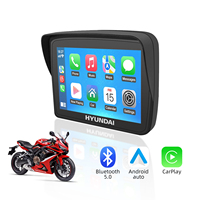Pantalla Táctil Inalámbrica para Motocicleta de 5 Pulgadas Autorizada por Hyundai, con CarPlay, Android Auto, Bluetooth 5.0 y Sistema Linux