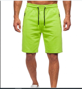 Lightweight Breathable Men's Shorts Front Logo <b>Canvas</b> Fabric Elastic Waist Custom Logo <b>Plain</b> Dyed - Product Image 5