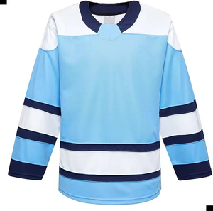 Ventes en gros de sweats à capuche de hockey personnalisés à manches longues en polaire polyester imprimés par sublimation, uniforme de hockey - Product Image 6