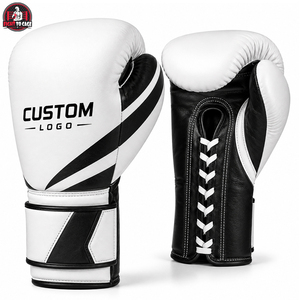 Guantes de Boxeo 2026 Blancos y Negros, de Buena Calidad, con Logotipo Propio, Duraderos, Ligeros, para Entrenamiento de Combate, con Etiqueta Privada - Product Image 4