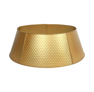Hot Selling Gold Color Durable <b>Metal</b> Christmas Tree <b>Collar</b> Latest Design Modern Tree Stand for Christmas Tree Support <b>Collar</b> - Product Image 2