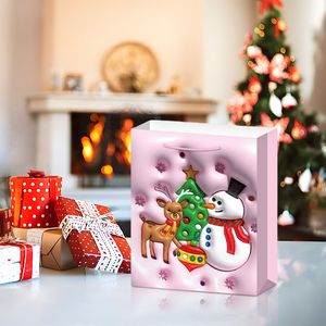 Essenziali per Feste Natalizie: 12 Sacchetti Regalo in Cartoncino Bianco Premium 18x8.5x24cm per Occasioni Festive - Product Image 3