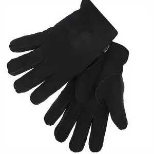 Premium Black Leather Driving <b>Gloves</b> Full Finger Thermal Insulated Warm Winter <b>Gloves</b> For Men Women Daily Driving Travel - Product Image 4