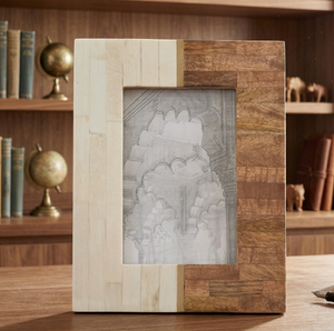 <b>4x6</b> Picture <b>Frame</b> Boho Picture Mango Wood <b>Frame</b> Contemporary Decor Bone Inlay Photo Wedding Handmade <b>Frame</b> - Product Image 5