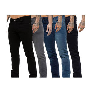Jean en denim pour homme très demandé, taille haute, coupe droite, qualité supérieure, tissu robuste 100% coton, pour usage quotidien, printemps - Product Image 3