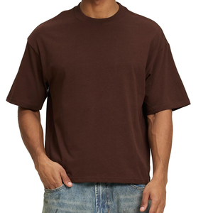 T-shirts amples pour adultes, prix de gros usine, vente en ligne, logo personnalisé imprimé, vêtements décontractés - Product Image 1