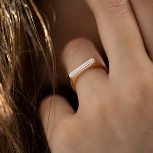 Emerald Cut Lab Grown Diamond Engagement <b>Ring</b> Platinum 14K Gold Plated 2.5 Carat Classic Style - Product Image 5