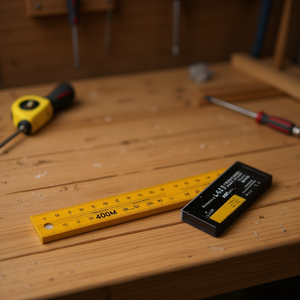 Regla de Esquina en Forma de L de 400 mm, Reglas Negras y Amarillas - Product Image 2