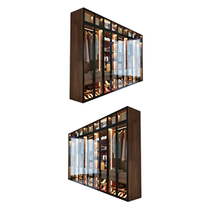 Armoire de chambre autoportante moderne, durable, écologique, grande capacité, avec portes en teck massif, en provenance d'Indonésie - Product Image 5