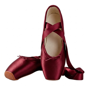 Zapatillas de Ballet de Satén Suave al Por Mayor con Forro de Algodón, Suela Flexible de PU, Tacón Plano, para Mujeres y Niñas - Product Image 4