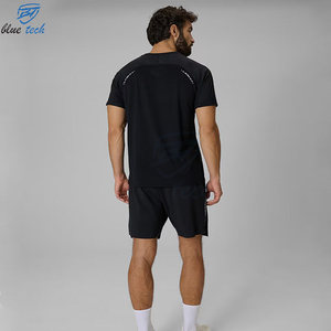 Wholesale Custom Plus Size Men's Solid <b>Washed</b> Front Fitness Clothing Set Gym Tank Top Athletic Shorts Breathable - Product Image 4