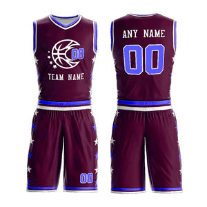 Dernier design de maillot de basket brodé, uniforme de basket de sublimation haut de gamme, tenue d'équipe pour hommes - Product Image 1