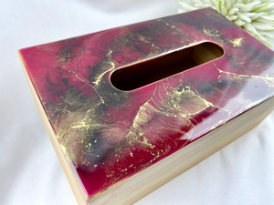 Product High Quality Wholesale Mother of Pearl and Resin Inlay Tissue Box <b>Mop</b> Resin Tissue Holder From India - Product Image 5