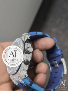 Reloj Mecánico Automático para Hombre Aarva Jewels, con Cristales de Zafiro y Moissanita VVS, Estilo Hip Hop de Lujo - Product Image 5