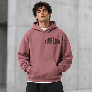 Sudadera con Capucha Personalizada para Hombre, Estilo Urbano, Gruesa, de Algodón, Talla Grande, Informal - Product Image 5