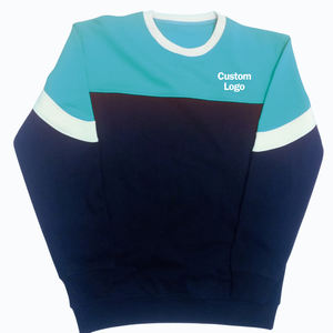 เสื้อสเวตเชิ้ตผู้ชายผ้าฝ้ายฟลีซ 100% ระบายอากาศได้ดี คอกลม แขนยาว ออกแบบเองได้ สีพื้น สำหรับฤดูหนาว - Product Image 1