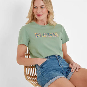 Camiseta Gráfica de Moda para Mujer, Manga Corta, Estampada, Formal, Ecológica, con Logotipo Personalizado, Colores y Tallas OEM - Product Image 5
