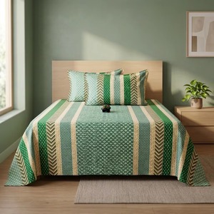 Ensemble de literie en coton de qualité supérieure à imprimé floral multicolore, taille King, pour la maison et l'hôtel - Product Image 3