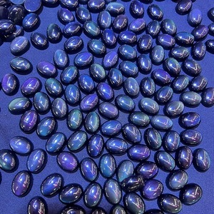CABS Cutting Cabochon NaturalRainbow Obsidian Oval Gem for Diy <b>Ring</b> Gem Jewelry - Product Image 5
